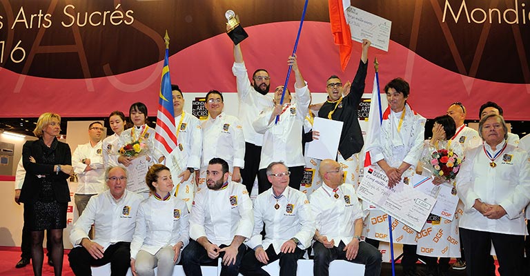 Podium complet pour le Mondial des Arts Sucrés 2016