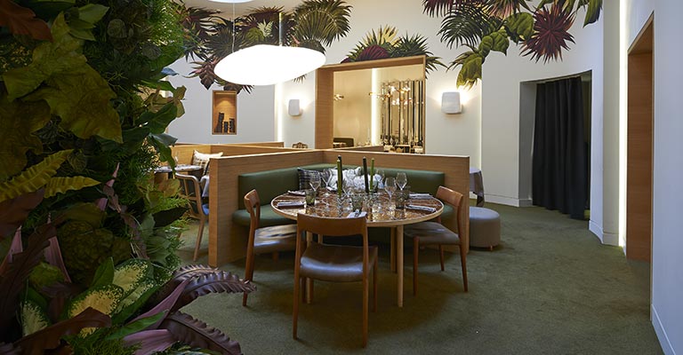 Le restaurant Nubé depuis l'entrée