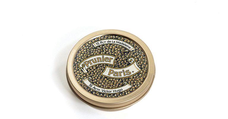 Boite de caviar Prunier 100 ans 1g à 1 euro