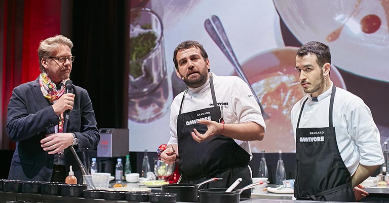 Les chefs sur scène à la Mutualité pour Omnivore Paris