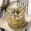 photo Verrine de poire au roquefort sur lit d'endives