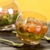 photo Verrine de Pamplemousse, avocat, tomates, écrevisses, sauce rose