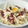 photo Carbonara d'asperge des Sables des Landes au magret de canard fumé par Julien Duboué