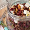 photo Salade de lentilles vertes du Puy, dés de féta et vinaigrette au miel