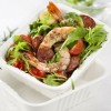 photo Salade tiède au chorizo et aux crevettes