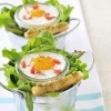 photo Oeufs Cocotte aux tomates confites et caviar d'olives vertes