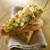 photo Tartine crevettes, avocat et poire