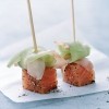 photo Sucettes de Saumon de Norvège au gingembre mariné et concombre frais
