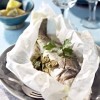 photo Papillotes de bar et Champignons