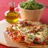 photo Pizza à la pancetta et légumes confits à la mozzarella
