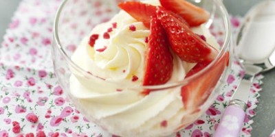 photo Fontainebleau aux fraises et sirop de citronnelle