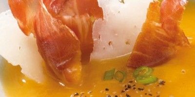 photo Crème de potiron au jambon Consorcio Serrano