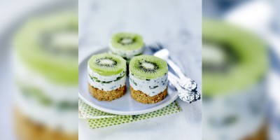 photo Petits cheesecakes au Kiwi de l'Adour IGP, ciboulette et fromage frais