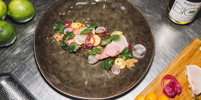 photo Ceviche au quinoa et citron vert par Juan Arbelaez