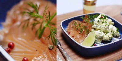 photo Gravlax de saumon et pommes de terre au curry de Madras par Fred Chesneau