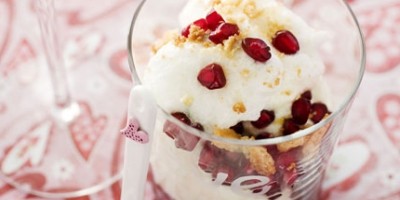 photo Verrine de mousse au mascarpone et grenade