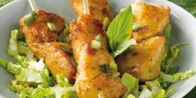 photo Brochettes de poulet au citron vert