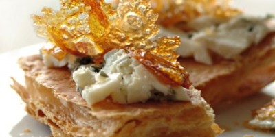 photo Feuilleté au Roquefort et mirabelles