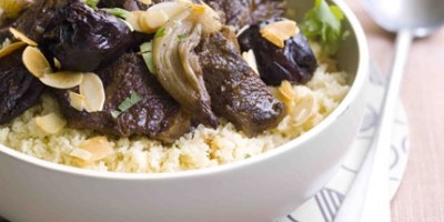 photo Tajine de joue de bœuf aux pruneaux et amandes