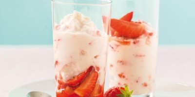 photo Verrine fraises et Faisselle