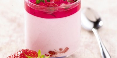 photo Mousse de Fraises du Périgord IGP et gelée au thym citron