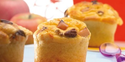 photo Muffins au Beaufort, noix et pommes