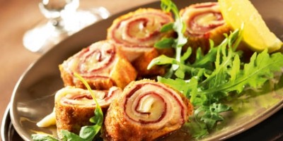 photo Escalope de veau au Gruyère AOC suisse et viande des Grisons