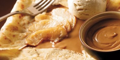 photo Crêpes aux pommes caramélisées et Speculoos à tartiner