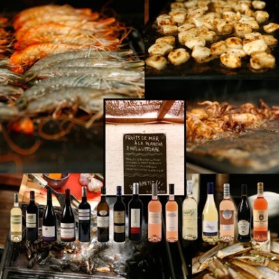 Accords vins du littoral et fruits de mer à la plancha