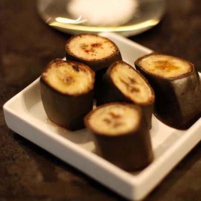 Bananes à la coque de sel