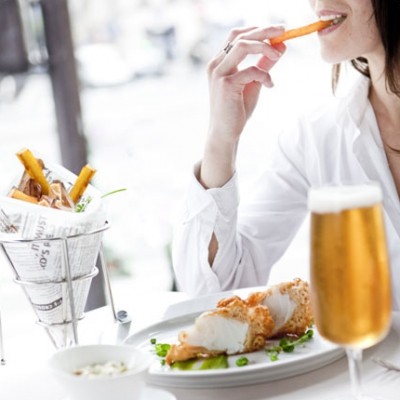 Fish & Chips chic au restaurant Rech à Paris