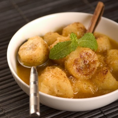 Wok de bananes à la cannelle