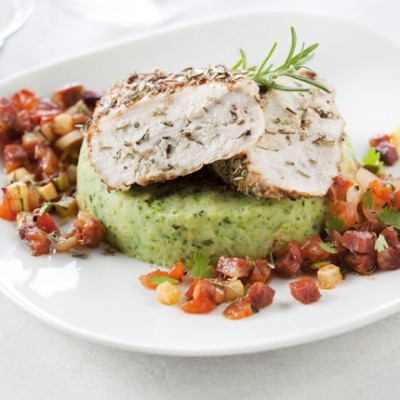 Poulet mariné aux herbes de Provence,