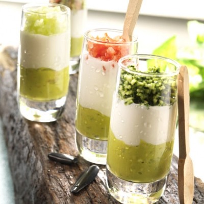 Verrine de guacamole à la Faisselle