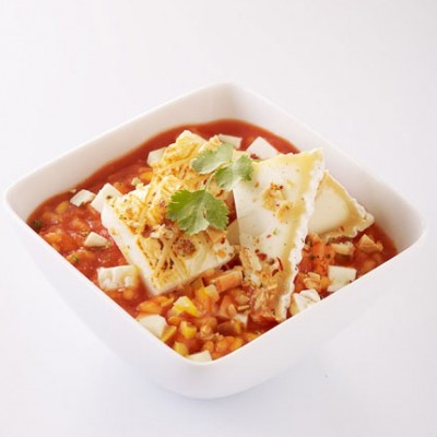Risotto de blanc de seiche, jus de tomate et Pouligny Saint-Pierre,