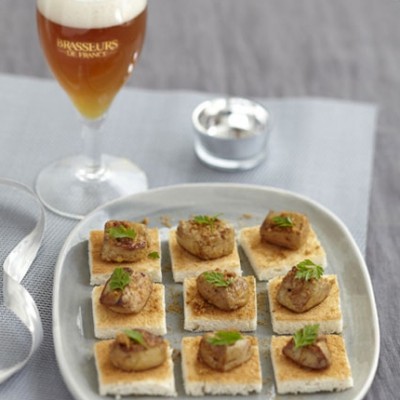 Foie gras d’oie rôti aux épices et spéculoos