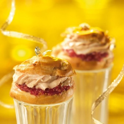 Mini choux au foie gras