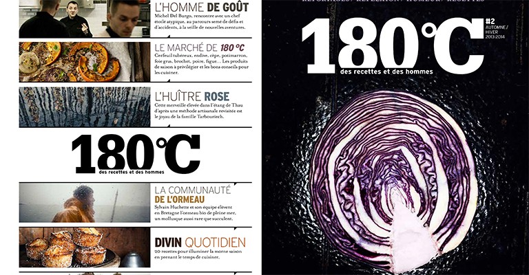 180°C, une revue gastronomique  hors normes