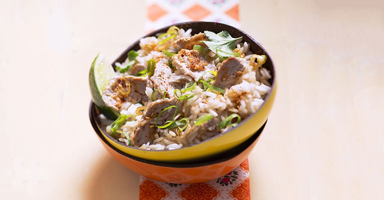 Riz sauté au veau citronnelle par Louise Denisot