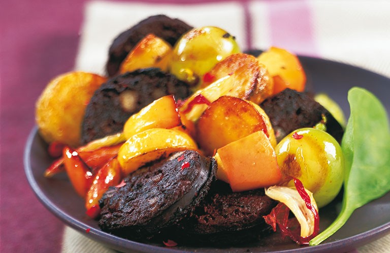 Boudin noir aux deux pommes