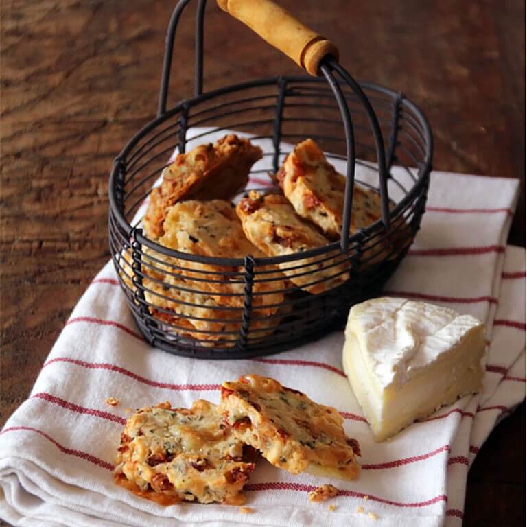 Sablés au Camembert de Normandie AOP et au chorizo