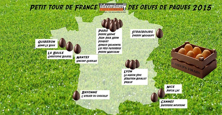 Petit tour de France des œufs de Pâques 2015