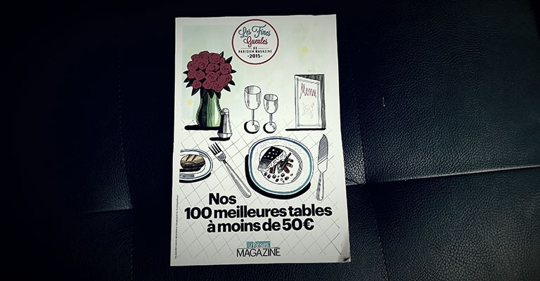 Palmares 2015 des Fines Gueules du Parisien Magazine