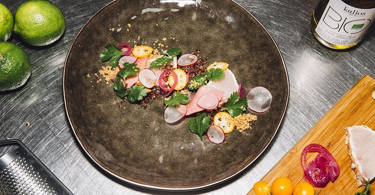 Ceviche au quinoa et citron vert par Juan Arbelaez