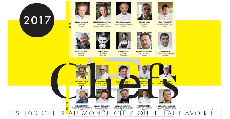 Alain Passard premier de la liste des 100