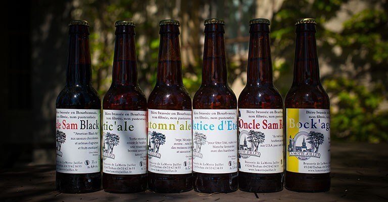 Bières de la brasserie de La Motte Juillet