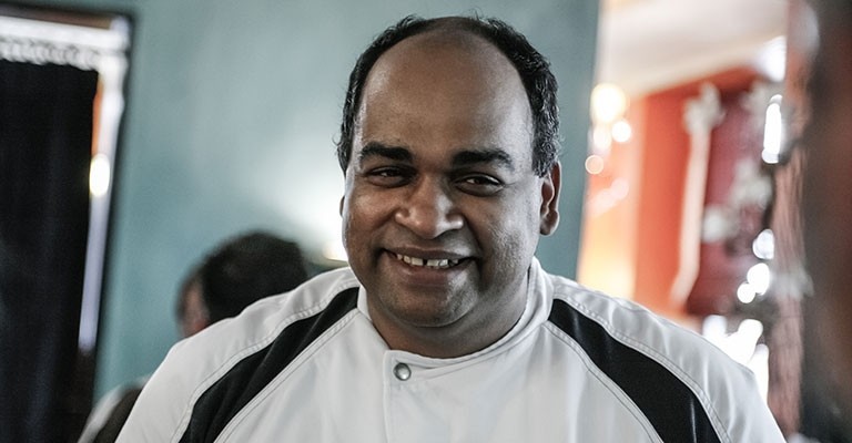 Antoine Heerah chef du restaurant le Chamarré Montmartre à Paris ©Ludovic Le Guyader