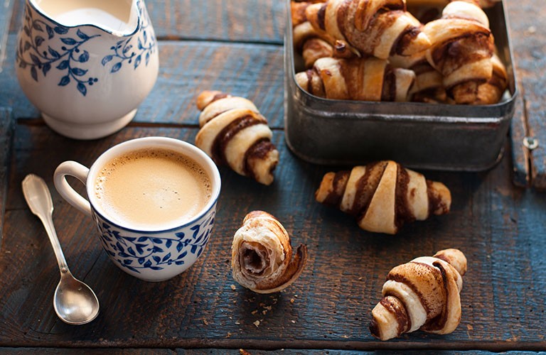 Mini-Croissants végans chocolat, orange et cannelle par Marie Chioca
